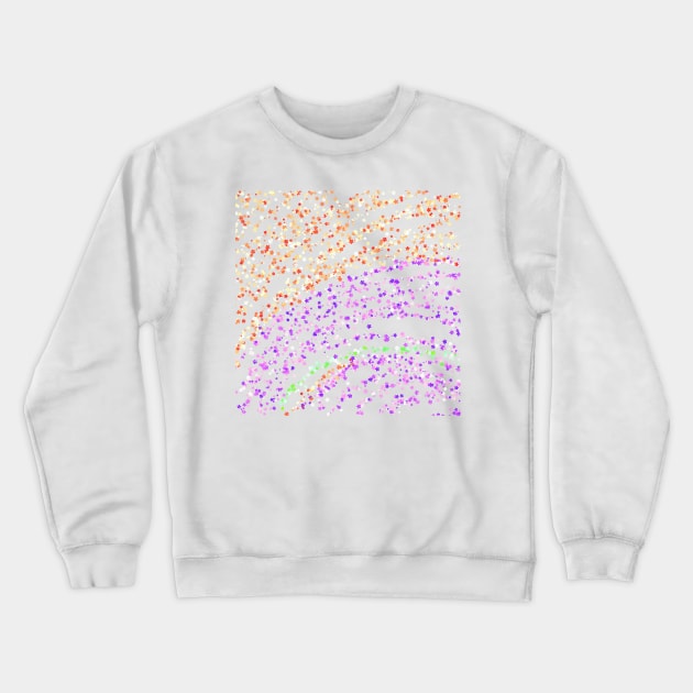 colorful stars abstract pattern background Crewneck Sweatshirt by Artistic_st